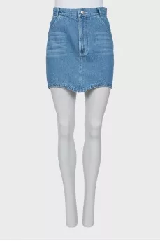 Denim mini skirt