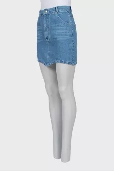 Denim mini skirt