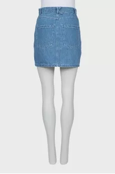 Denim mini skirt