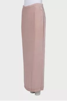 Velour maxi skirt