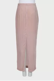 Velour maxi skirt