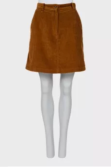 Light brown corduroy skirt 