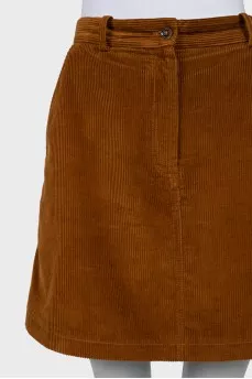 Light brown corduroy skirt 