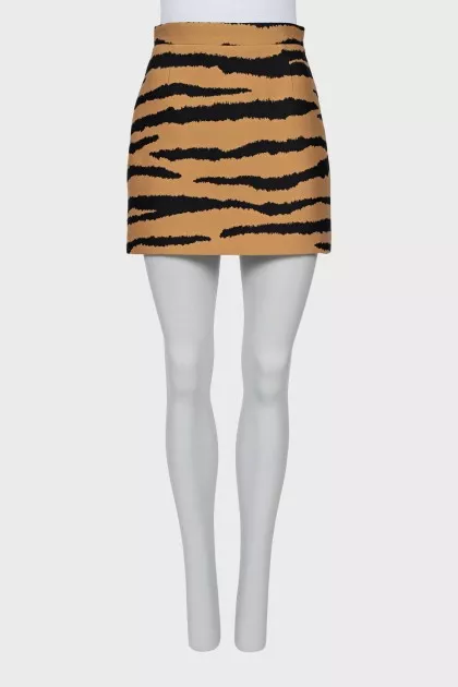 Animal print skirt