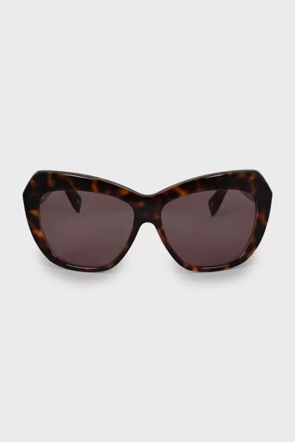 Cat eye print sunglasses