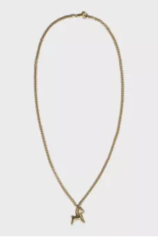 Golden pendant with a horse