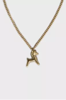 Golden pendant with a horse