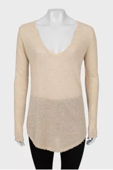 Cashmere sweater with tag