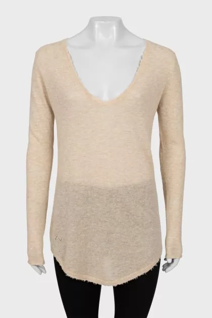 Cashmere sweater with tag