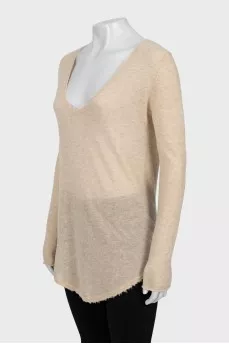 Cashmere sweater with tag