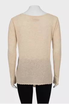 Cashmere sweater with tag