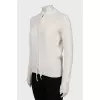 Cashmere cardigan with zipper