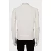 Cashmere cardigan with zipper
