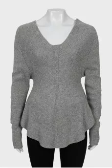 Fitted cashmere sweater