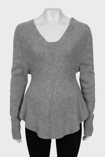 Fitted cashmere sweater