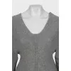 Fitted cashmere sweater