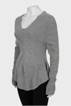 Fitted cashmere sweater