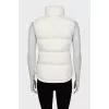 Ski vest with branded patch