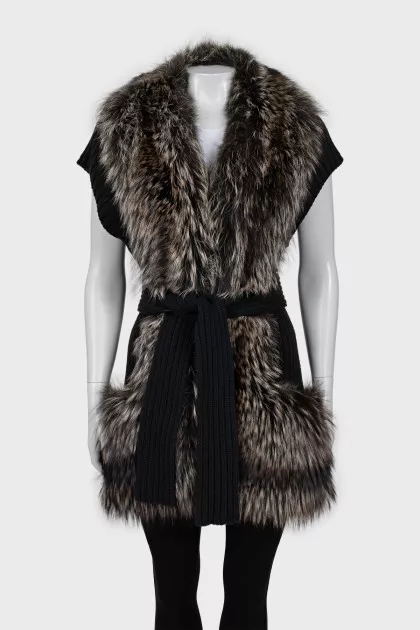 Knitted waistcoat