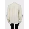 Linen shirt with embroidery