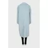 Blue wool coat