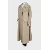 Loose fit trench coat