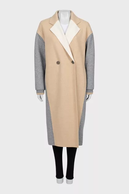 Three-color coat
