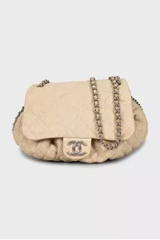 Бежева сумка Chain Around