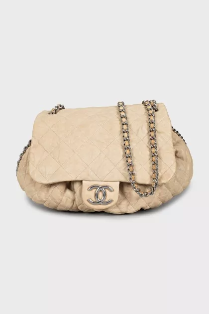 Beige bag Chain Around