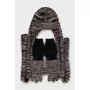 Hat and gloves set with tag