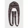 Hat and gloves set with tag
