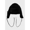 Insulated hat in black