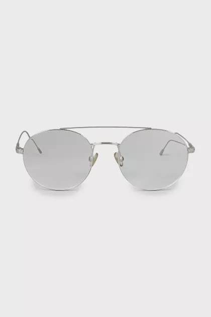 Silver glasses with diopters