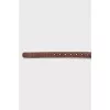 Leather belt with braiding