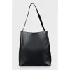 Black shopper bag