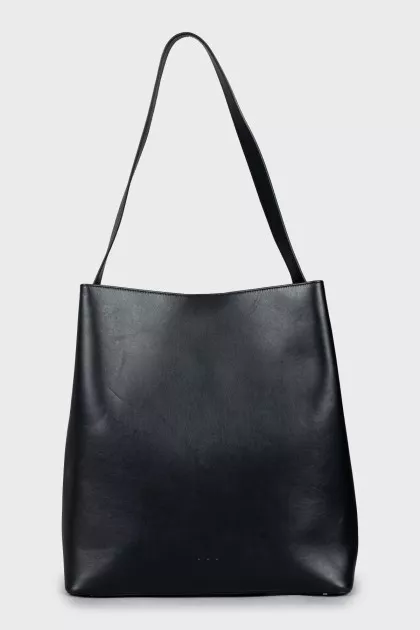 Black shopper bag