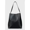Black shopper bag