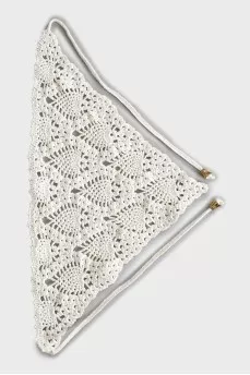 Woven collar with ties