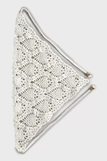 Woven collar with ties