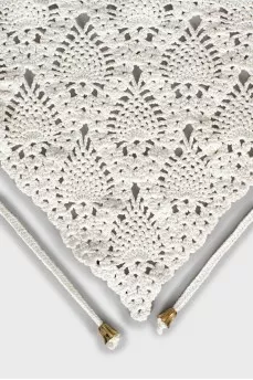 Woven collar with ties