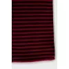 Wool scarf with striped print