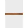 Thin black leather belt