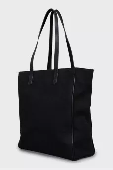 Textile shopper with logo