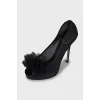 Mesh stiletto heels