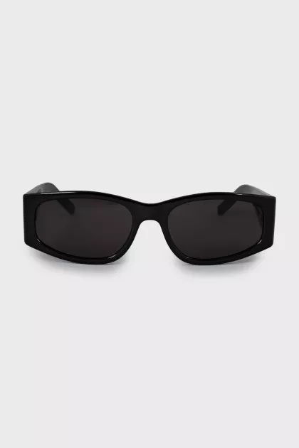 Black sunglasses with logo
