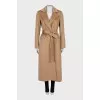 Wool coat with belt