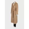 Wool coat with belt