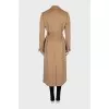 Wool coat with belt