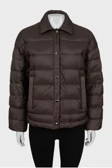 Quilted jacket with a loose fit