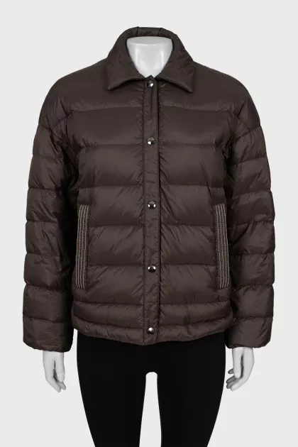 Quilted jacket with a loose fit